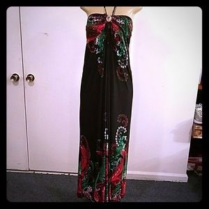 MULTI-COLOR MAXI DRESS